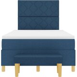 Krevet s opruga kutije s jastukom Plava 200 x 120 cm tkanina | Eponuda.ba