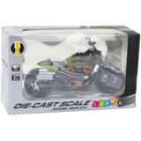  Metalni motor Chopper sa zvučnim i svjetlosnim efektima 1:12 - zeleno/crni | Shoptok.si