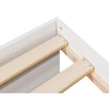  Dnevni krevet s madracem bijeli 100x200 cm puno drvo bor | shoptok.hr