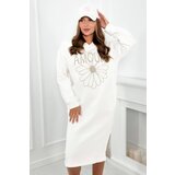 Kesi Long insulated dress with ecru embroidery | Shoptok.si