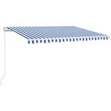  Tenda na ručno uvlačenje 450 x 350 cm plavo-bijela | shoptok.hr