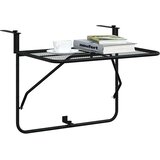 Balkonski stol crni 60 x 40 cm čelični | shoptok.hr