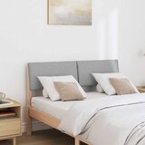  Tapecirani uzglavlje Svijetlo siva 120 cm Čvrsto borovo drvo | shoptok.hr