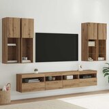  Set Zidnog TV Ormara s LED Osvjetljenjem 7 pcs hrast artisan | shoptok.hr