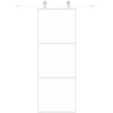  Klizna vrata bijela 76x205 cm od kaljenog stakla i aluminija | shoptok.hr
