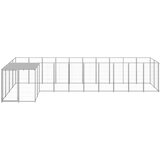  Kavez za pse srebrni 7,26 m² čelični | shoptok.hr