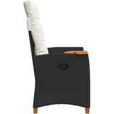 Fotelja za ležanje s pločom za čaj 62 x 64 x 112 cm poliratan | shoptok.hr