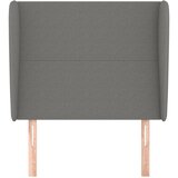  Uzglavlje s ušima tamnosivo 93x23x118/128 cm od tkanine | shoptok.hr