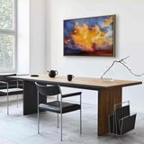  Slika - Beautiful Sunset - Clouds in Warm Shades 120x80 U prirodnom drvenom okviru | shoptok.hr
