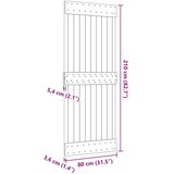  Vrata NARVIK Naravna 80 x 210 cm Masiven borov les, (5000215395) | Shoptok.si