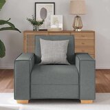 vidaXL Sofa fotelja tamno siva 60 cm tkanina | shoptok.hr