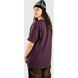 Vitriol Cyber Gothic Glitch Oversized T-shirt plum purple | Shoptok.si