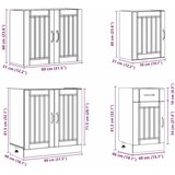  7-dijelni set kuhinjskih ormarića Lucca konstruiranog drva | shoptok.hr