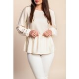 Fenzy Plus Size Bluza S Dugim Rukavima, Krem Cijene