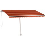 Tenda prostostoječa ročno zložljiva 450x300 cm oranžna/rjava | Shoptok.si