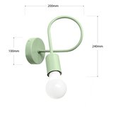 Fleksibilna zidna lampica OXFORD 1xE27/15W/230V zelena | Eponuda.com
