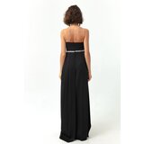 Lafaba Women's Black Evening Dress with Gemstone Print | shoptok.hr