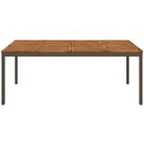  Stol za večeru u vrtu Prirodna i kava 196 x 100,5 x 75 cm | shoptok.hr