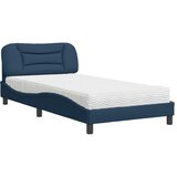 vidaXL Krevet s madracem plavi 100 x 200 cm od tkanine | shoptok.hr