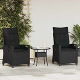  Vrtna stolica 2 pcs Crna 56 x 64 x 94 cm Čelik i poliester | shoptok.hr