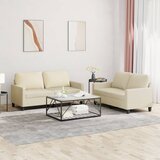 2-dijelni set sofa s jastucima krem od umjetne kože | shoptok.hr