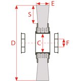 SIT 0055 Čelična četka kružna pletena fi125*25 | Eponuda.com