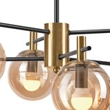  Luster na šipci LILOU 6xE14/5W/230V zlatna/crna/zadimljeno bež | Eponuda.com