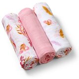 BabyOno Bambus tetra pelene Boho lišće, roza | shoptok.hr