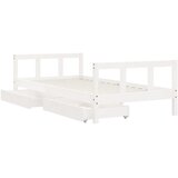  Okvir za dječji krevet s ladicama bijeli 90x190 cm od borovine | shoptok.hr