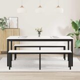  Stol za objedovanje Bijelo 180 x 90 x 75 cm Čvrsto borovo drvo | shoptok.hr
