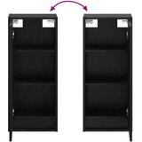  Umivaonik s policom za zid Crni hrast 35 x 20 x 81 cm | shoptok.hr