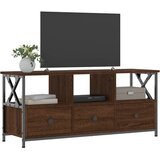 TV ormarić boja smeđeg hrasta 102x33x45 cm od drva i željeza | Eponuda.ba