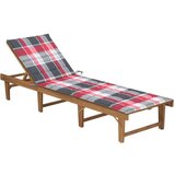  Sklopiva ležaljka za sunčanje s jastukom masivno bagremovo drvo | shoptok.hr