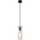Acantha, unutrašnja visilica, crna metalna lampa providna