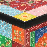  Ručno obojena komoda s vratima 53x30x75 cm masivno drvo manga | Eponuda.com