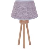  Duolla - Stona lampa BOUCLE 1xE27/15W/230V Ø 28 cm siva/drvo | Eponuda.com