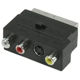 Adapter Scart m - 3xRCA + S-VHS z sa prekidacem
