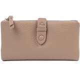 Shelvt Beige women's wallet with compartments Cene