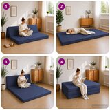 SOFA na razvlačenje 120 x 67 x 45 cm Plava | shoptok.hr