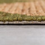 Flair Rugs Zelen/v naravni barvi ročno tkan tekač iz mešanice jute 60x230 cm Effie Diamond – | Shoptok.si