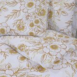  Set posteljine za poplun bijelo-smeđi 155 x 220 cm pamučni | shoptok.hr