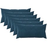  Presvlaka za jastuk 6 pcs HEERLEN Plava 40 x 70 cm Baršun | shoptok.hr