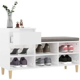 Ormarić za cipele sjajni bijeli 102x36x60 cm konstruirano drvo | shoptok.hr