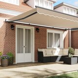  Skrovita tenda Bež 500 × 350 cm Poliester i čelik | shoptok.hr