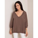 RUE PARIS Sweatshirt-RV-BL-5676.09-brown | Shoptok.si