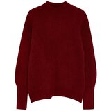 Trendyol Claret Red Soft Texture Sleeve Detailed Knitwear Sweater | Eponuda.ba