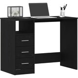  Radni stol s ladicama Crni hrast 102x50x76 cm Konstruirano drvo | shoptok.hr