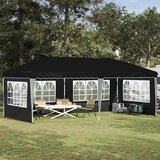 Rastezljivi šator za zabave 575 x 289 x 245 cm Crna | shoptok.hr