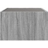 vidaXL Klubska mizica z neskončnimi LED siva sonoma 70x50x30 cm | Shoptok.si