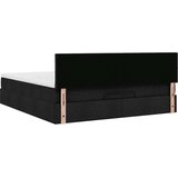 vidaXL Otomanski krevet s madracem i LED crni 180x200cm od tkanine | shoptok.hr